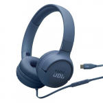 Juhtmega k&otilde;rvaklapid JBL Tune 520CB Stereo wired USB-C foldable, sinine v.