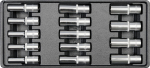 S&uuml;gav kuusnurkne l&ouml;&ouml;gipesa, komplekt Yato YT-5539, 8 - 21 mm, 1/2"