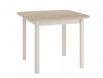 Laud pikendatav Dante II, valge v./pruunikas v., 90 - 130 cm x 90 cm x 75 cm