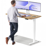 Arvutilaud reguleeritava k&otilde;rgusega Desktronic HomePro, 140 cm x 70 cm, 63 - 128 cm, tamm v./valge v.