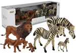 Kujukeste komplekt, loomad Lean Toys Africa, 7 tk, mitmev&auml;rviline