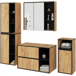Vannitoa m&ouml;&ouml;bli komplekt Akord Furniture Factory Vami, tamm v., 30 cm x 50 cm x 170 cm