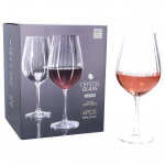 Veiniklaaside komplekt Atmosfera Crystal, klaas, 0.69 l, 4 tk