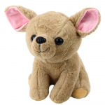 Pehme m&auml;nguasi koer Chihuahua, beež, 22 cm
