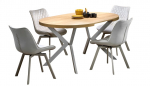 S&ouml;&ouml;gilaud pikendatav Peroni, tamm v./ka&scaron;miir v., 100 - 250 cm x 100 cm x 75 cm