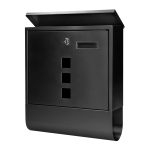 Postkast Orno Haiti MB-2/B, must v., 10 cm x 30.7 cm x 34 cm