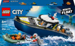 Kahjustatud pakendiga toode. Konstruktor LEGO&reg; City Ujuva politseipaadi tagaajamine 60456, 264 tk