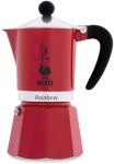 Kahjustatud pakendiga toode. Moka kohvikann Bialetti Rainbow, 0.2 l, punane v.