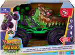 Rc auto Mattel Hot Wheels Monster Trucks Mutant Chaos Wreckin Wolf, 1:15, roheline v.