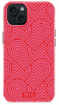 Telefoni &uuml;mbris Mio Wild Hearts Magsafe Apple iPhone 13/14/15, punane v./roosa v.