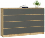 Kummut Akord Furniture Factory K160, hall v./artisan oak v., 99 cm x 160 cm x 40 cm