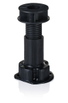 M&ouml;&ouml;blijalg, reguleeritava k&otilde;rgusega Haushalt HAH15744, 8 - 12 cm, &Oslash; 5 cm, must v., 4 tk