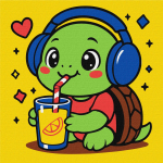 Maalimine numbrite j&auml;rgi Ideyka Turtle Drinks Lemonade, mitmev&auml;rviline
