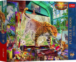 Pusle Trefl Tea Time: Leopards, 68 cm x 48 cm, 1000 tk