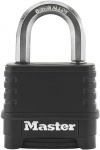 Riputatav ukselukk Masterlock Excell M178EURD, must v., 57 mm