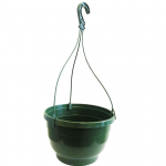 Rippuv lillepott, plastik, roheline