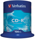 Kirjutatav CD-plaat Verbatim 43411, 700 MB, 100tk