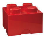 Hoiukast, m&auml;nguasjade jaoks LEGO&reg; Bricks And More 40031730C, punane v., 25 x 25 x 18 cm