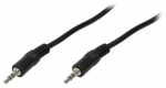 Juhe Logilink 3.5 mm / 3.5mm 3.5 mm, 3.5 mm, 1 m, must v.
