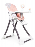Laste s&ouml;&ouml;gitool EcoToys Feeding Chair Pink, valge v./roosa v./hall v.