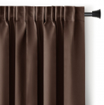Pimendav kardin Restilo Pleat Blackout, pruun v., 140 cm x 245 cm