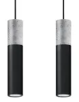 Valgusti rippuv Sollux Bogio 2, GU10, 2 x 40 W, must v./hall v. / must v.