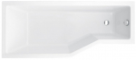 Vann, nurgaga Besco Integra Left 170, 170 cm x 75 cm x 41 cm, vasakpoolne, valge v.