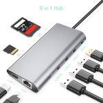USB jaotur RoGer Hub 8in1 RO-8IN1-SI