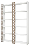 P&otilde;randariiul Kalune Design City 2, valge v., 170 cm x 24.2 cm x 124.6 cm