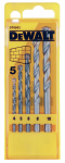 Puuride komplekt Dewalt DT6952-QZ, betoon, sirge, 4 mm x 12 cm