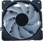 &Otilde;hkjahuti protsessorile Gembird CPU-HURACAN-ARGB-X140, 123 mm x 86 mm