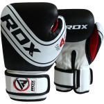 Poksikindad RDX JBG 4 B-6oz, valge v./must v., 6 oz