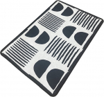 Vannitoa p&otilde;randamatt Foutastic N&yacute;gra 510CHL1128, mitmev&auml;rviline, 100 cm x 80 cm