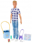 Nukk Mattel Barbie Camping Ken HHR66, 30 cm, mitmev&auml;rviline