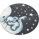 Vaip sise Ayyildiz Kids Elephant, sinine v./hall v., 160 cm x 160 cm