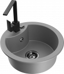 K&ouml;&ouml;givalamu Mexen Diego 6512-71-670300-70-B, graniit, 48.8 cm x 48.8 cm x 16.7 cm, must/hall