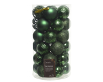 J&otilde;ulupuu ehe Decoris 020811, roheline v., 6 cm, plastik, 37 tk