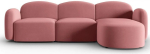 Nurgadiivan Micadoni Home Blair Velvet, roosa v., parem, 272 x 155 cm x 80 cm
