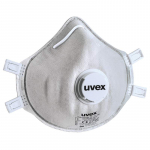 Respiraator, koos ventiiliga Uvex Carbon 2320 FFP3, valge v., Universaalne, 3 tk