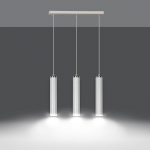 Valgusti rippuv Emibig Luna 3, GU10, 3 x 8 W, valge v.