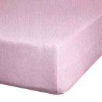 Voodilina Design 91 Frotte, roosa, 200 x 220 cm, kummiga