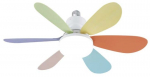 Laeventilaator koos lambiga CristalRecord Nikiya 85-970-30-666, 18 W, 1 tk