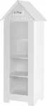 Raamaturiiul Pinio Marsylia, valge v., 183 cm x 54.5 cm x 72 cm