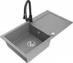 K&ouml;&ouml;givalamu koos kraaniga Mexen Leo, vaik/graniit, 90 cm x 50 cm x 19 cm, hall