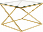 Kohvilaud Beliani Beverly, kuldne v., 60 cm x 60 cm x 45 cm