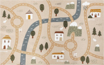 Vaip sise Atmosphera Roadmap, beež v., 150 cm x 100 cm