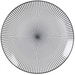 Taldrik prae Homla Navia, &Oslash; 27 cm, valge v./must v.