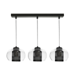 Valgusti rippuv Spot-Light Cordia, E14, 3 x 9 W, l&auml;bipaistev v./must v. / must v.