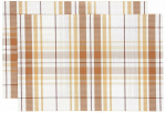 Lauamatt Homla Lucy 242223, 45 cm x 30 cm, 2 tk, Pruun/Valge