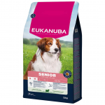 Kuiv koeratoit Eukanuba Senior, lambaliha/riis, 12 kg